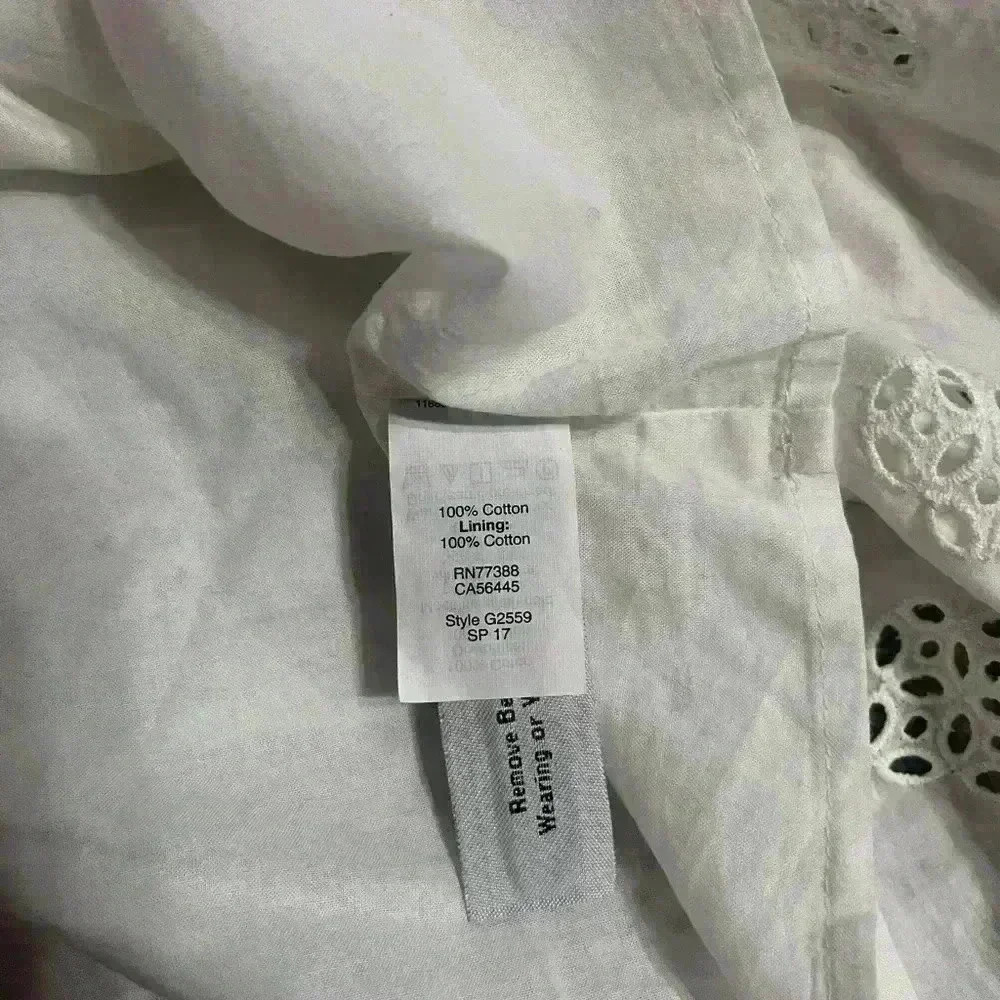 Madewell white eyelet garden dress Xsmall - Picture 5 of 7